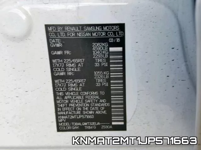 KNMAT2MT1JP571663 фото 2