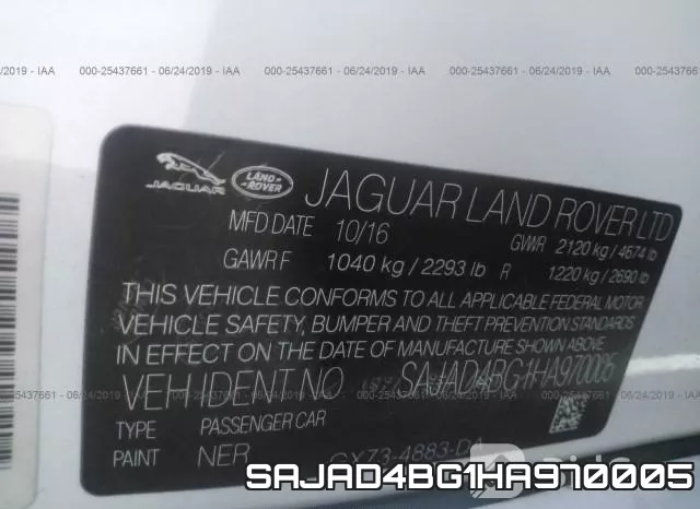 SAJAD4BG1HA970005 фото 10