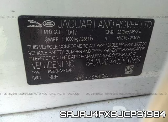 SAJAJ4FX8JCP31984 фото 10