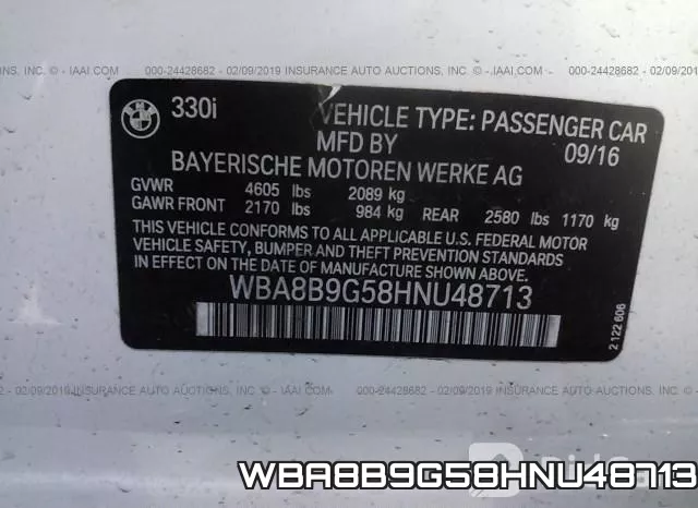 WBA8B9G58HNU48713 фото 10