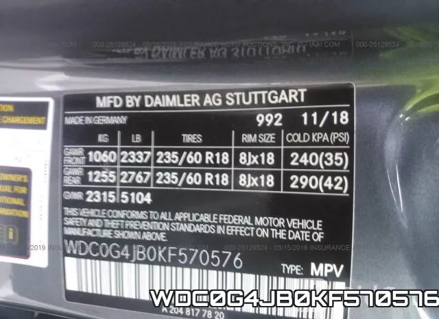 WDC0G4JB0KF570576 фото 10