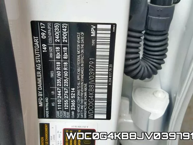 WDC0G4KB8JV039791 фото 2