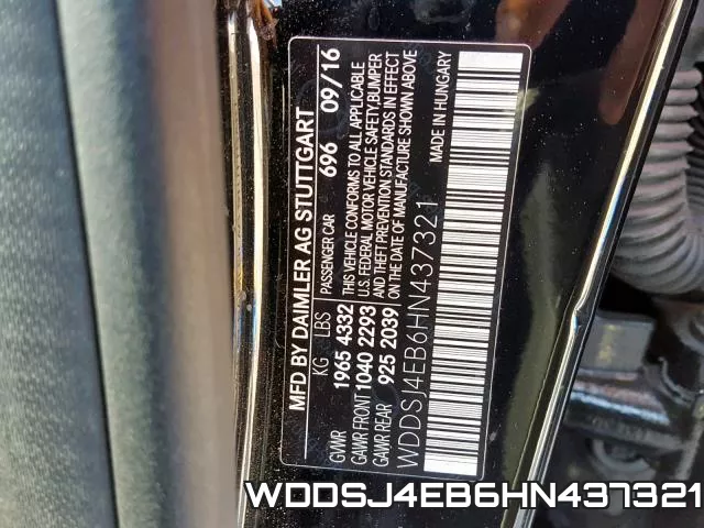 WDDSJ4EB6HN437321 фото 2