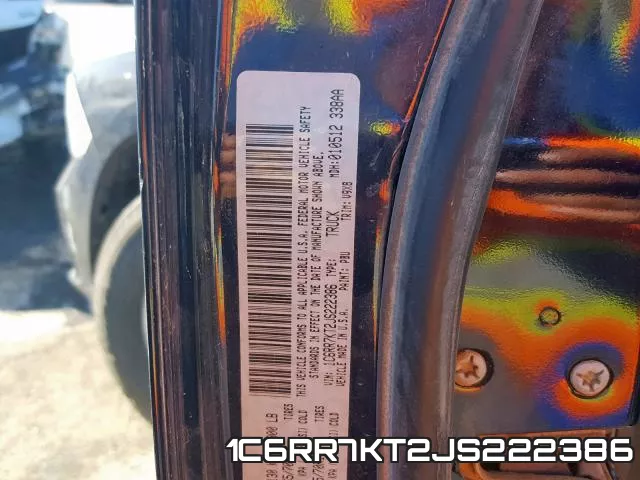 1C6RR7KT2JS222386 фото 2