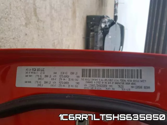 1C6RR7LT5HS635850 фото 2