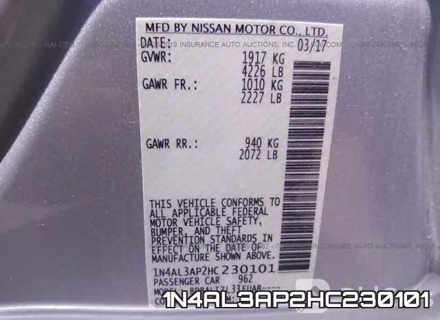 1N4AL3AP2HC230101 фото 10