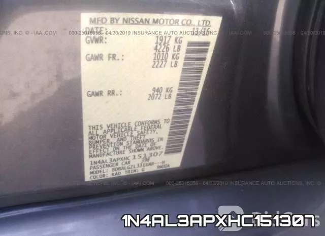 1N4AL3APXHC151307 фото 10