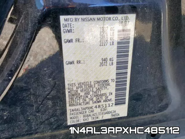 1N4AL3APXHC485112 фото 2