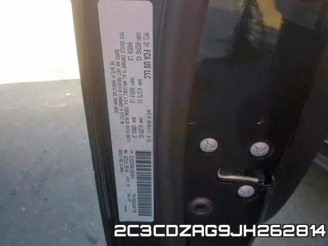 2C3CDZAG9JH262814 фото 2