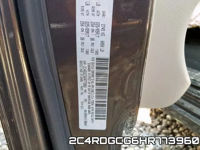 2C4RDGCG6HR773960 фото 2