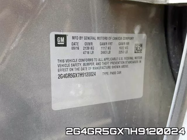 2G4GR5GX7H9120024 фото 2