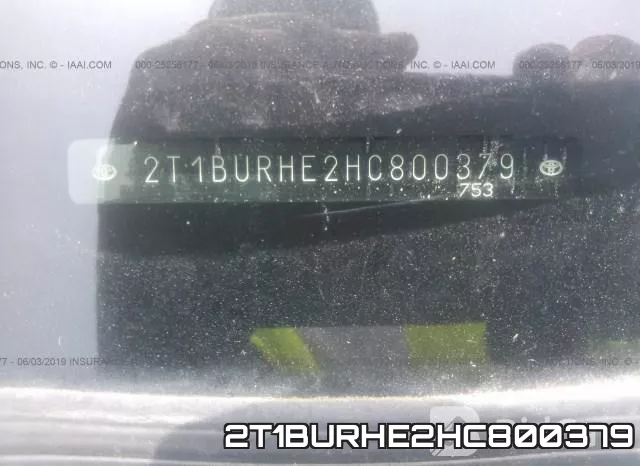 2T1BURHE2HC800379 фото 10