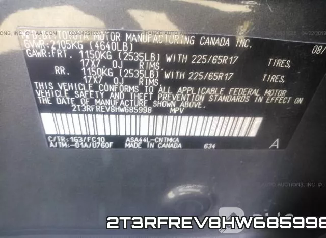 2T3RFREV8HW685998 фото 10