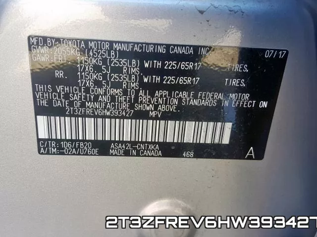 2T3ZFREV6HW393427 фото 2