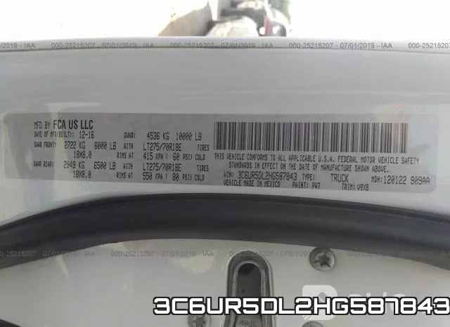 3C6UR5DL2HG587843 фото 10