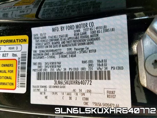 3LN6L5KUXHR640772 фото 2