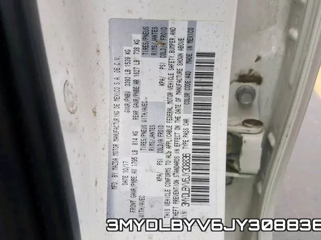 3MYDLBYV6JY308836 фото 2
