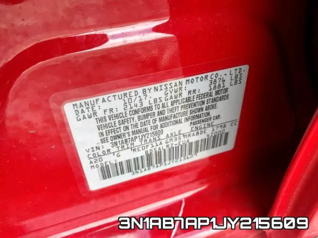 3N1AB7AP1JY215609 фото 2