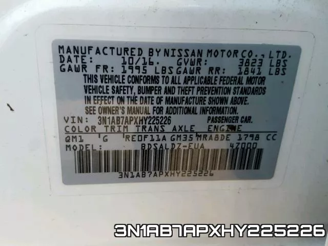 3N1AB7APXHY225226 фото 2