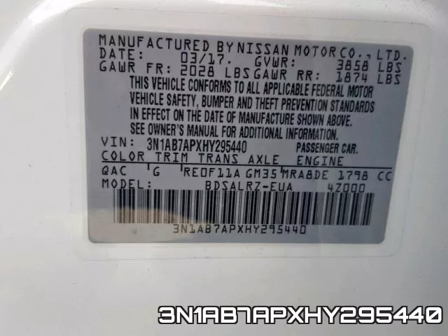 3N1AB7APXHY295440 фото 2