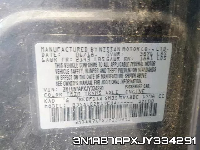 3N1AB7APXJY334291 фото 2