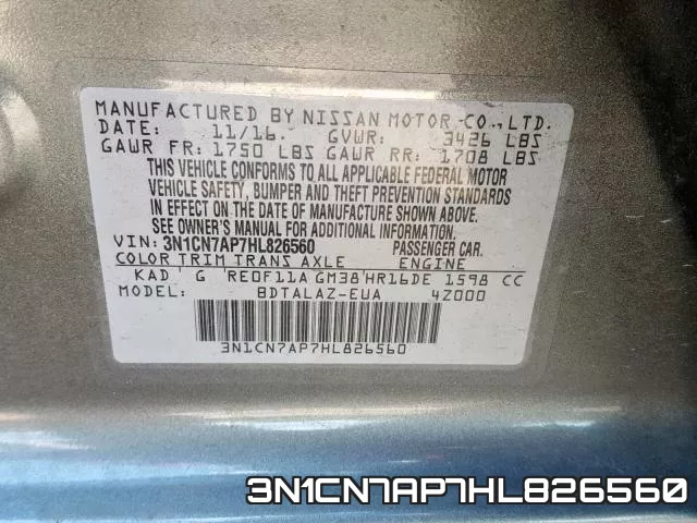 3N1CN7AP7HL826560 фото 2