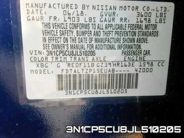 3N1CP5CU8JL510205 фото 2