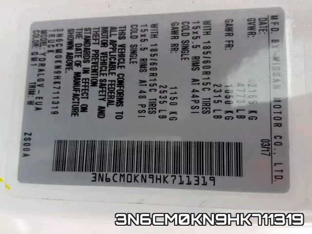 3N6CM0KN9HK711319 фото 2