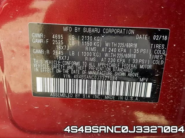 4S4BSANC0J3327084 фото 2