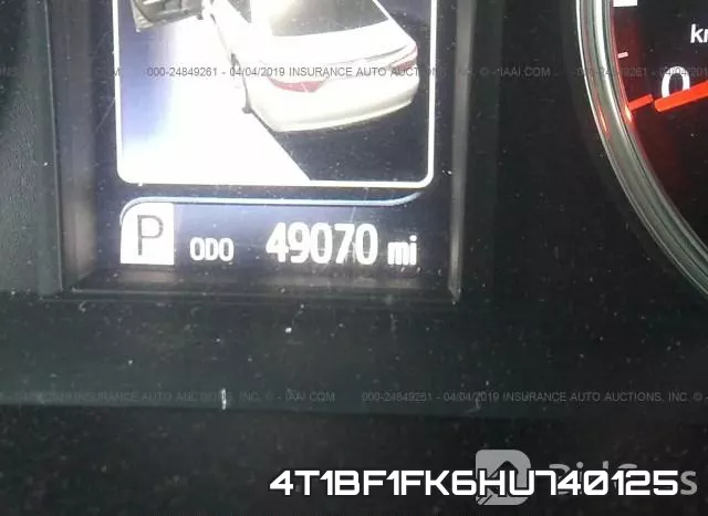 4T1BF1FK6HU740125 фото 8