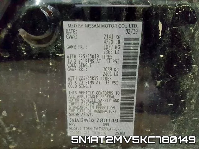 5N1AT2MV5KC780149 фото 2