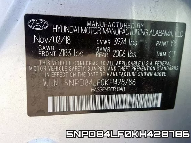 5NPD84LF0KH428786 фото 2