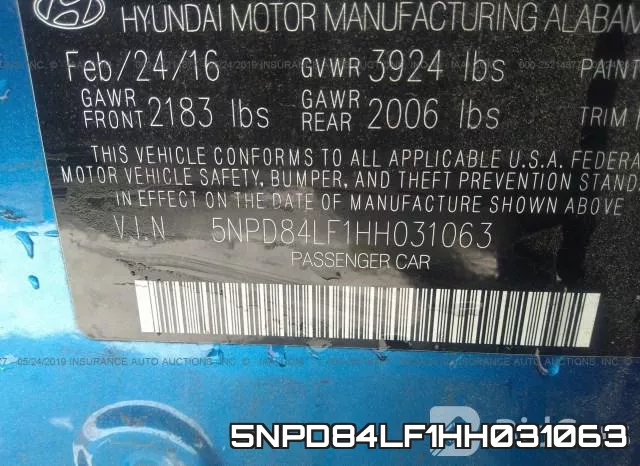5NPD84LF1HH031063 фото 10