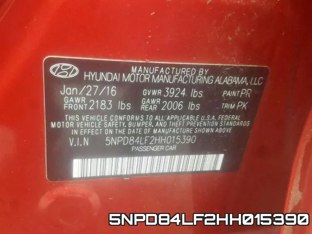 5NPD84LF2HH015390 фото 2