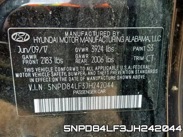 5NPD84LF3JH242044 фото 2