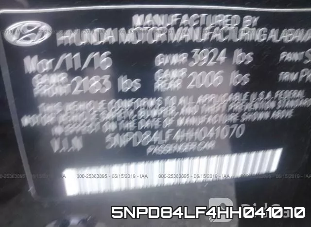 5NPD84LF4HH041070 фото 10