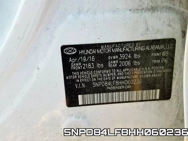 5NPD84LF8HH060236 фото 2