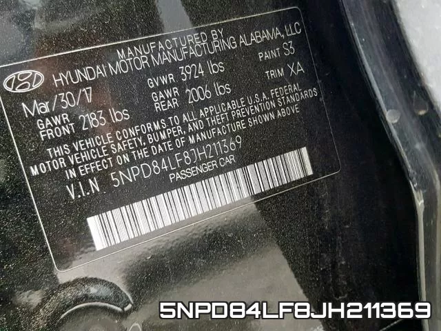 5NPD84LF8JH211369 фото 2