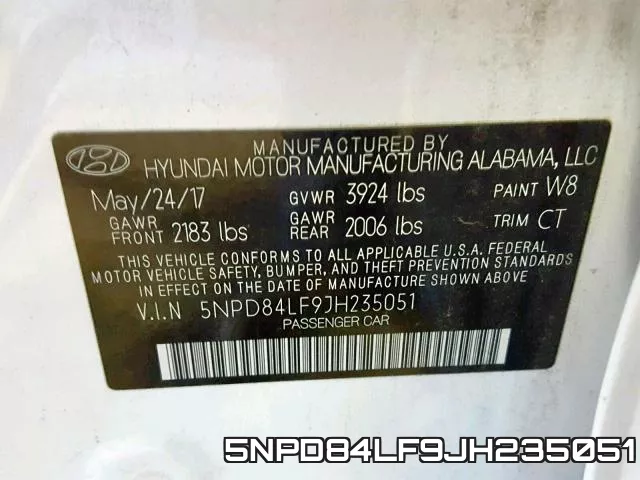 5NPD84LF9JH235051 фото 2