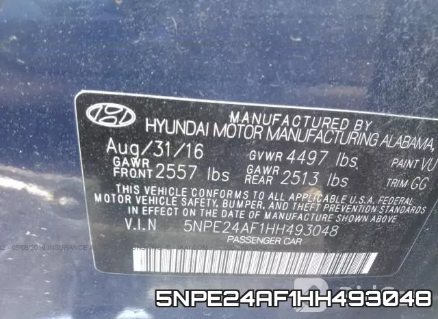 5NPE24AF1HH493048 фото 10