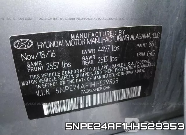 5NPE24AF1HH529353 фото 10