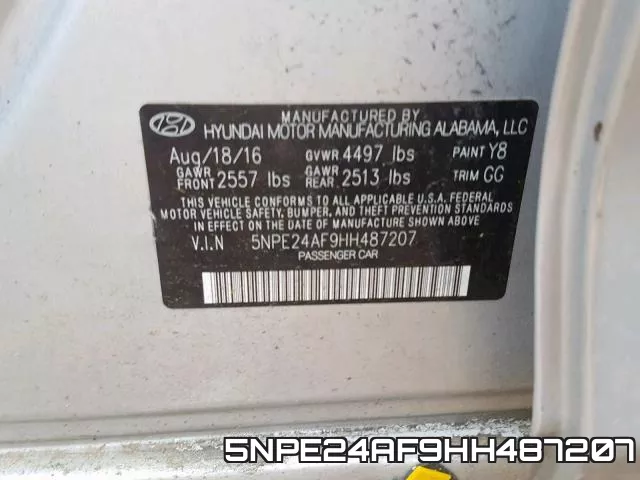 5NPE24AF9HH487207 фото 2