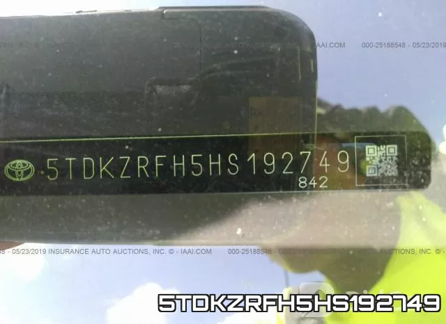 5TDKZRFH5HS192749 фото 10