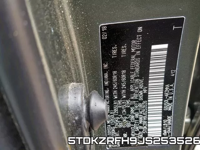 5TDKZRFH9JS253526 фото 2