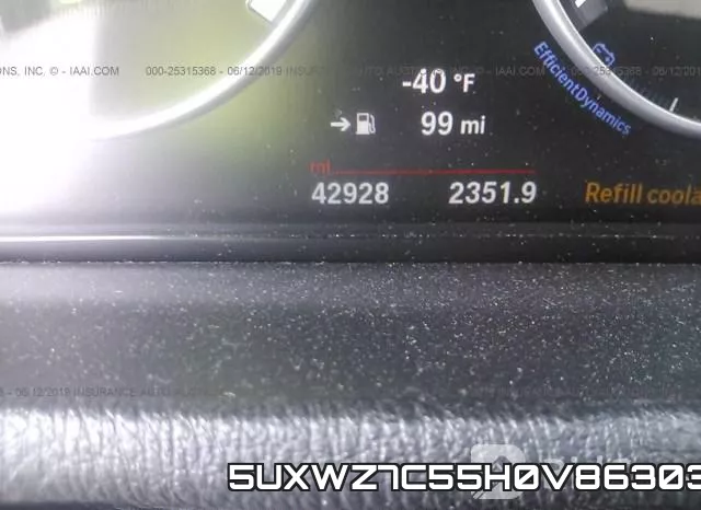 5UXWZ7C55H0V86303 фото 8