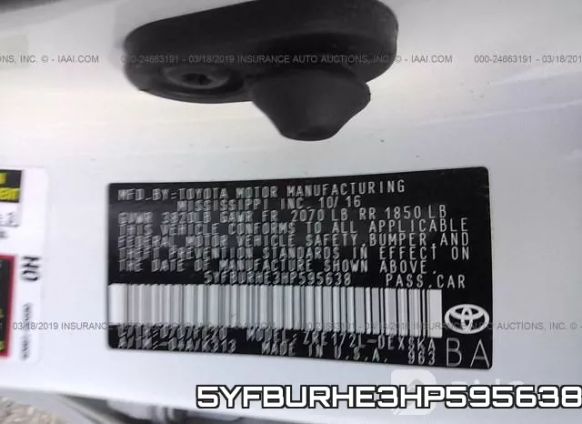 5YFBURHE3HP595638 фото 10