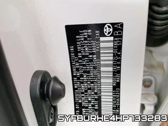 5YFBURHE4HP733283 фото 2