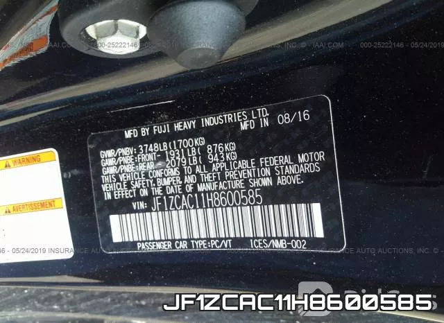 JF1ZCAC11H8600585 фото 10