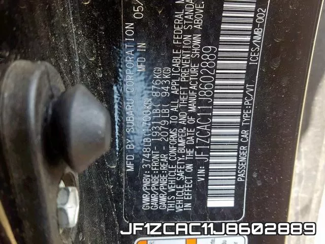 JF1ZCAC11J8602889 фото 2