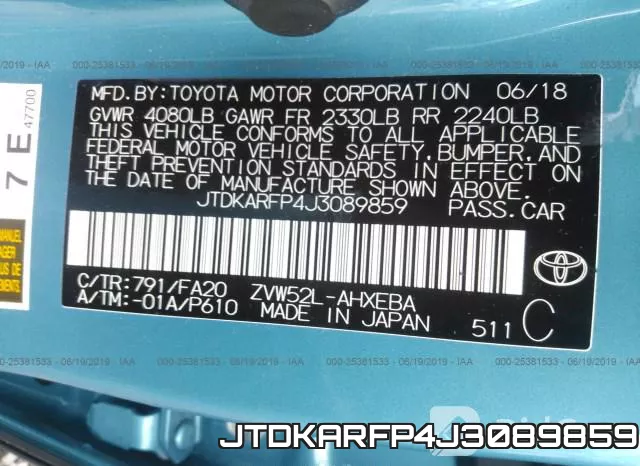 JTDKARFP4J3089859 фото 10